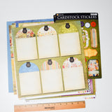 Scrapbooking Paper + Cardstock Sticker Bundle