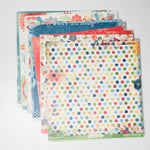 Red + Blue Scrapbook Paper Bundle