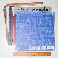 School Days Scrapbook Paper Bundle