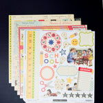 School Themed Scrapbook Paper Bundle