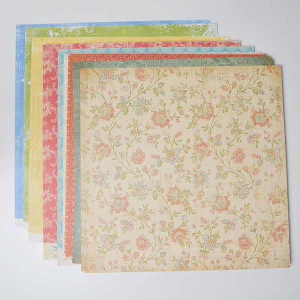 Floral Scrapbook Paper Bundle