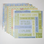 Love Themed Scrapbook Paper Bundle