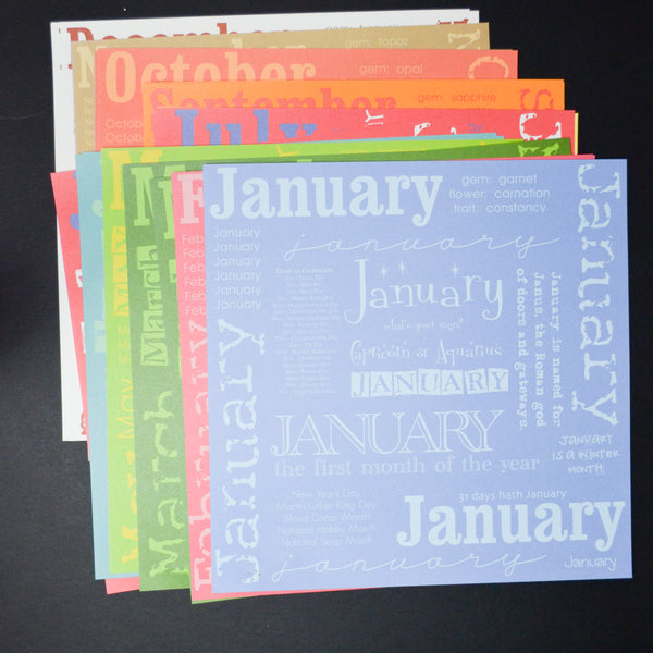 Month Paper Bundle