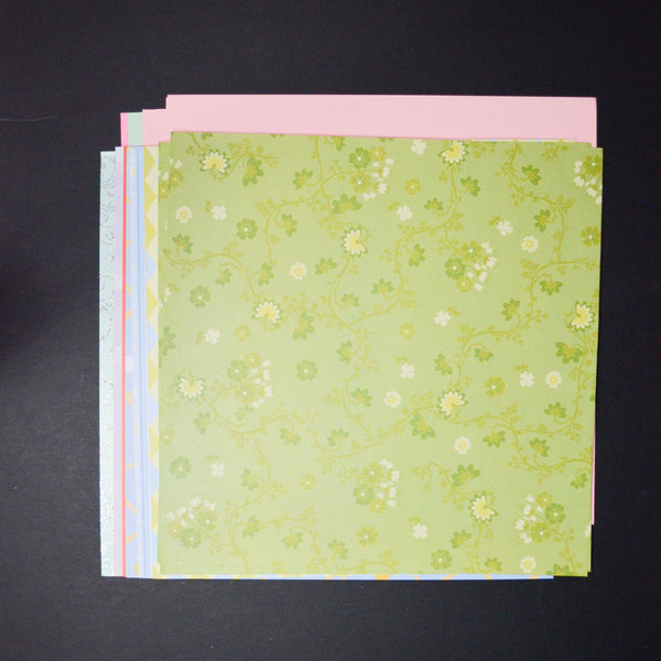 Spring Themed Scrapbook Paper Bundle