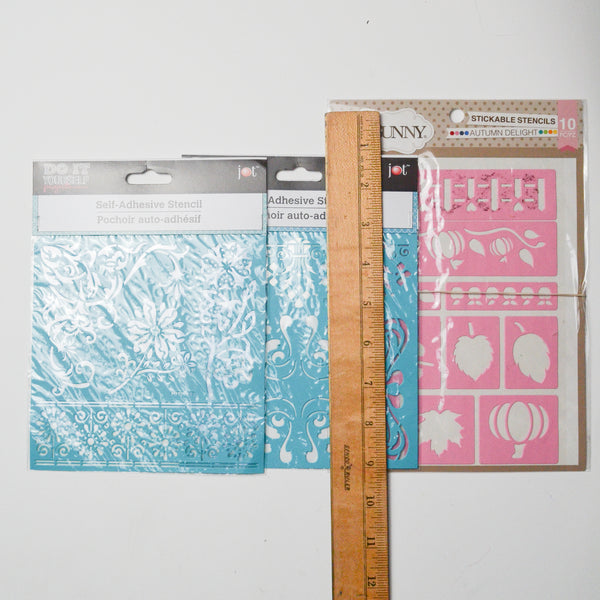 Adhesive Floral Stencil Bundle - 3 Packs – Make & Mend