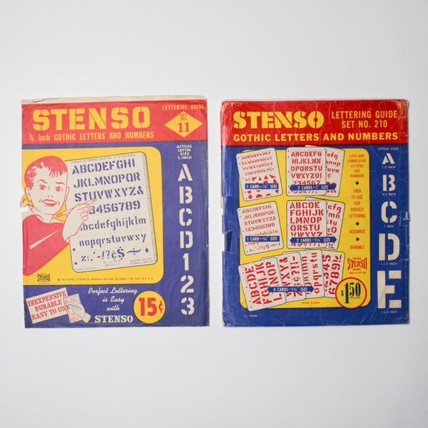 Vintage Stenso Lettering Set Default Title