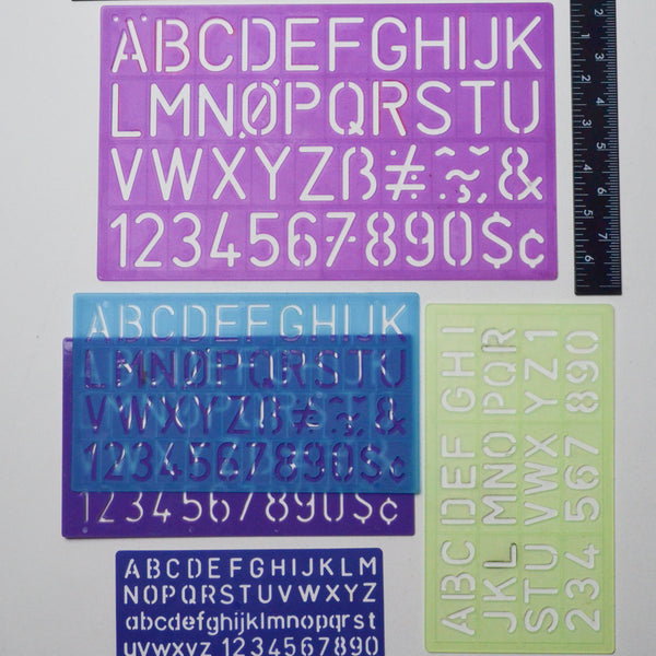 Alphabet Stencils - Set of 5 – Make & Mend