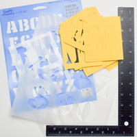 Alphabet Cut Out + Stencil Bundle