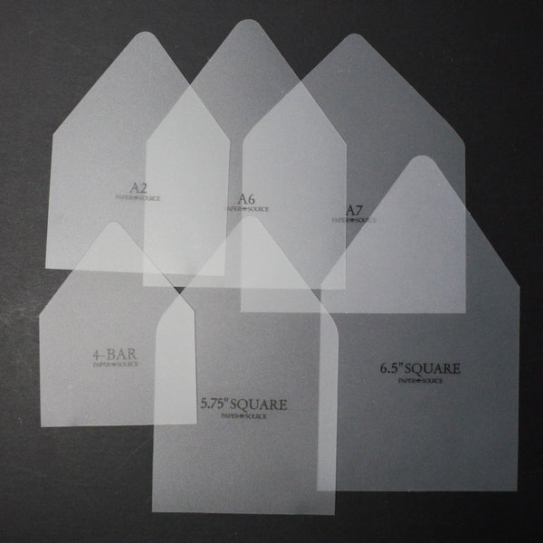 Paper Source Envelope Templates - Set of 6