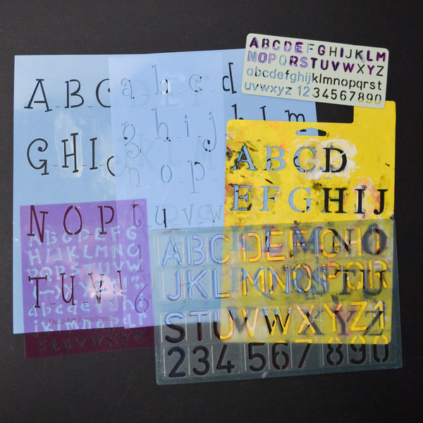Alphabet Stencil Bundle