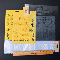 Motivational Word Stencil Bundle
