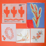 Assorted Nature Stencils