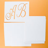 Large Script Alphabet Stencils
