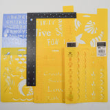 Beach + Positive Phrase Stencils
