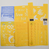 Beach + Positive Phrase Stencils