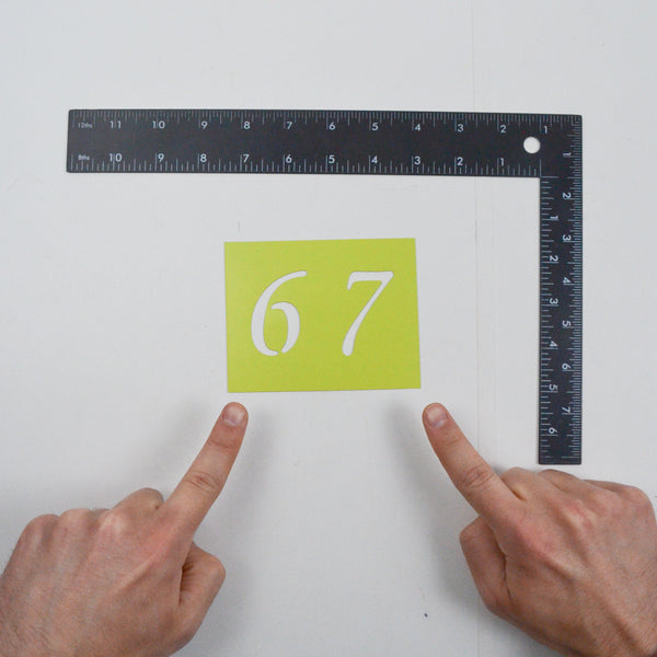 Number Stencils – Make & Mend