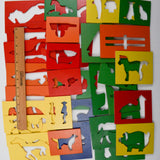 Wooden Farm Animal Stencils