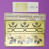 Brass American Traditional Stencils