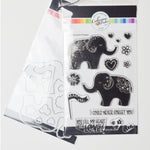 Catherine Pooler Love-A-Phants Clear Stamps + Die Set
