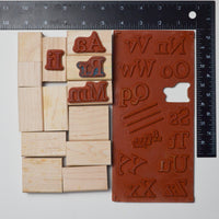 Alphabet Stamp Set - Partially Mounted
