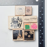 Christmas Themed Stamp Set - Set of 8