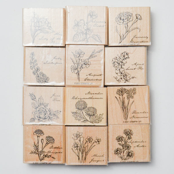 Botanical Stamps - Set of 12 – Make & Mend