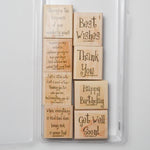 Stampin' Up! Cheery Chat Stamps - Set of 8