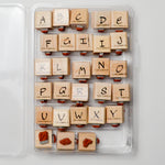 Double-Sided Upper- and Lowercase Alphabet Stamp Set