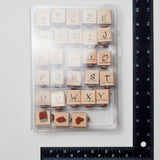 Double-Sided Upper- and Lowercase Alphabet Stamp Set
