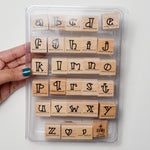 Bold Line Lowercase Alphabet Stamp Set