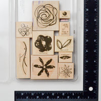 Sketchy Floral Stamp Set - Set of 10