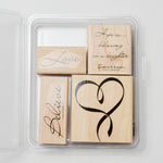 Love Themed Stamp Set - Set of 4