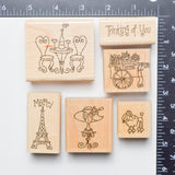 French Twist Stamps - Set of 6