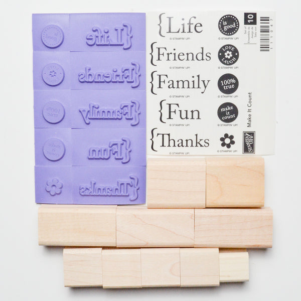 Stampin' Up! Make It Count Stamps - Set of 10