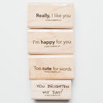 Bold Greeting Stamps - Set of 4