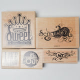 Stampin' Up! Seriously Sassy Rubber Stamps - Set of 5