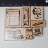 Stampin' Up! It's Academic Rubber Stamps- Set of 8