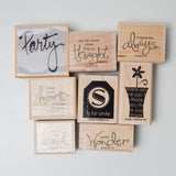 Thank You + Card Sentiments Stamp Bundle - Set of 8