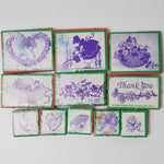 Floral + Ribbon Stamp Bundle - Set of 11