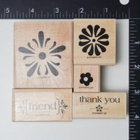 Floral Stamps - Set of 5