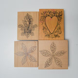 Floral Stamps - Set of 4