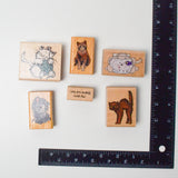 Cat Themed Stamp Bundle - Set of 6