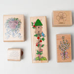 Floral + Birdhouse Stamps - Set of 5