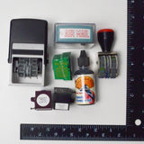 Rollagraph Ink Refills + Ink Dropper, Date Stamps + Airmail Self-Inking Stamps