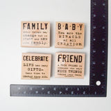 Stampin' Up! That's Nice Rubber Stamps - Set of 4