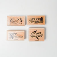 Stampin' Up! Holiday Best Rubber Stamps - Set of 4