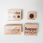 Stampin' Up! Three Thoughts Rubber Stamps - Set of 4