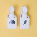 Elephant + Leaf Paper Punches - Set of 2