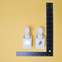 Elephant + Leaf Paper Punches - Set of 2