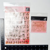 Alphanumeric Clear Stamp Set